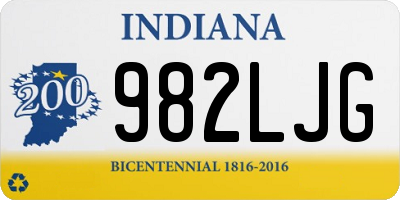 IN license plate 982LJG