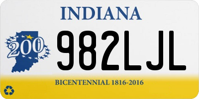 IN license plate 982LJL