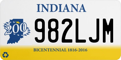 IN license plate 982LJM