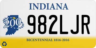 IN license plate 982LJR