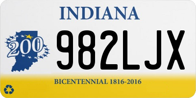 IN license plate 982LJX