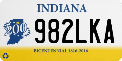 IN license plate 982LKA