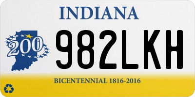 IN license plate 982LKH