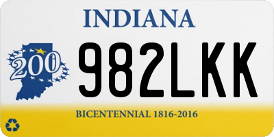 IN license plate 982LKK