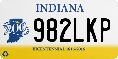 IN license plate 982LKP