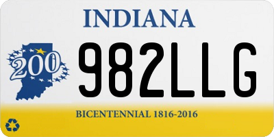 IN license plate 982LLG