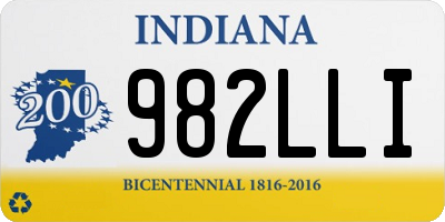 IN license plate 982LLI