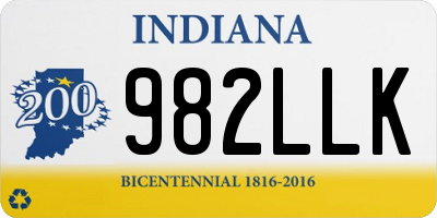 IN license plate 982LLK