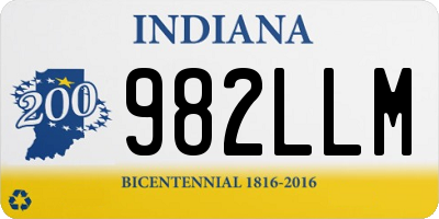 IN license plate 982LLM