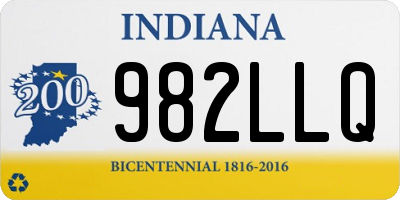 IN license plate 982LLQ
