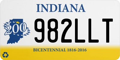 IN license plate 982LLT