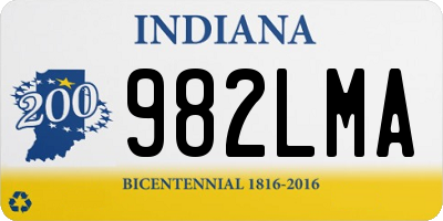 IN license plate 982LMA