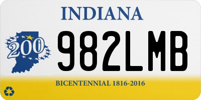 IN license plate 982LMB