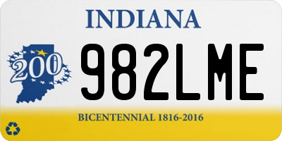 IN license plate 982LME