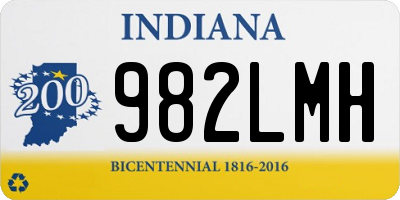 IN license plate 982LMH