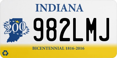 IN license plate 982LMJ