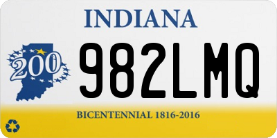 IN license plate 982LMQ