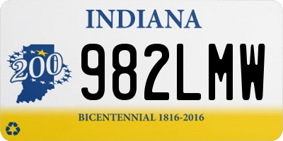 IN license plate 982LMW