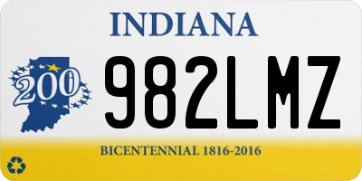 IN license plate 982LMZ