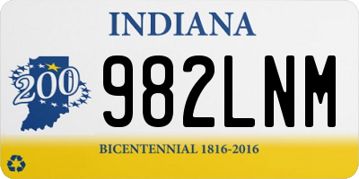 IN license plate 982LNM