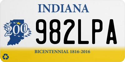 IN license plate 982LPA