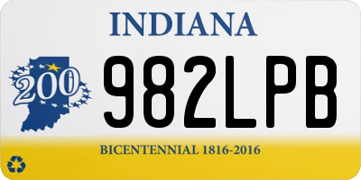 IN license plate 982LPB