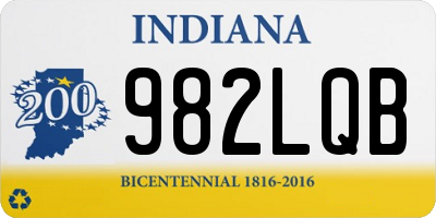 IN license plate 982LQB