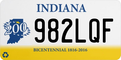 IN license plate 982LQF