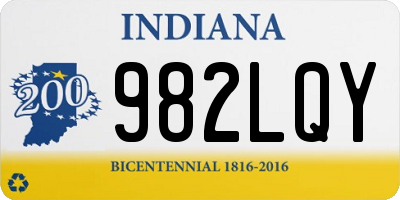 IN license plate 982LQY