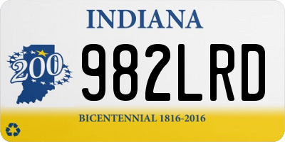 IN license plate 982LRD