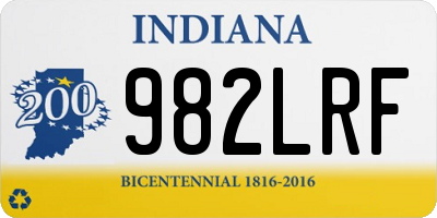 IN license plate 982LRF