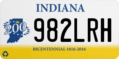 IN license plate 982LRH