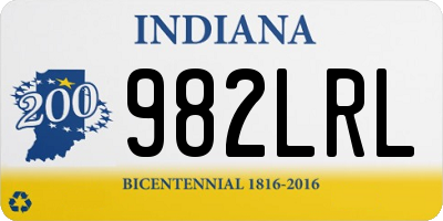 IN license plate 982LRL