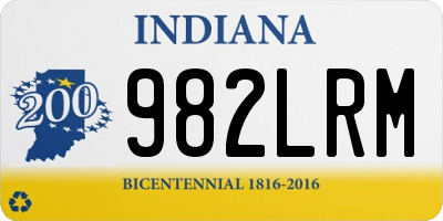 IN license plate 982LRM