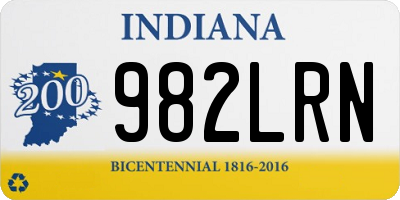 IN license plate 982LRN