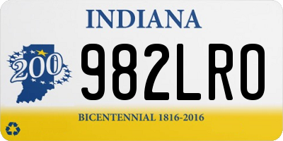 IN license plate 982LRO