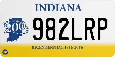 IN license plate 982LRP