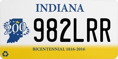 IN license plate 982LRR