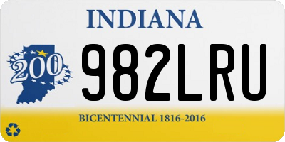 IN license plate 982LRU