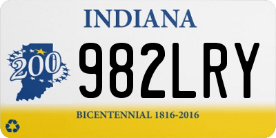 IN license plate 982LRY