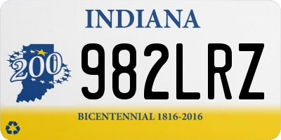 IN license plate 982LRZ