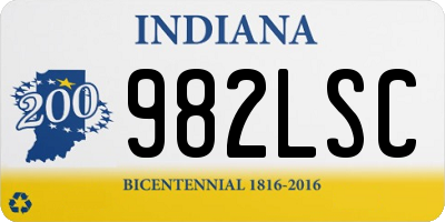 IN license plate 982LSC