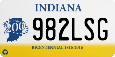 IN license plate 982LSG