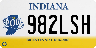 IN license plate 982LSH
