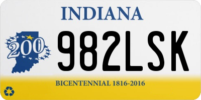 IN license plate 982LSK