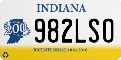 IN license plate 982LSO