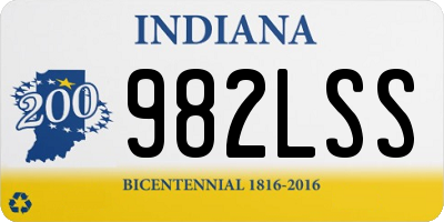 IN license plate 982LSS