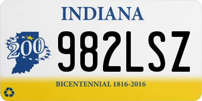 IN license plate 982LSZ