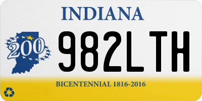 IN license plate 982LTH