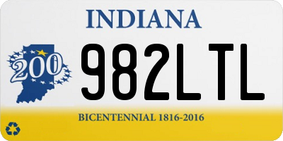 IN license plate 982LTL